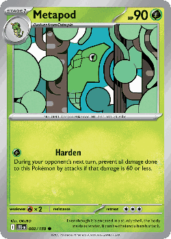 Metapod Pokémon TCG card art