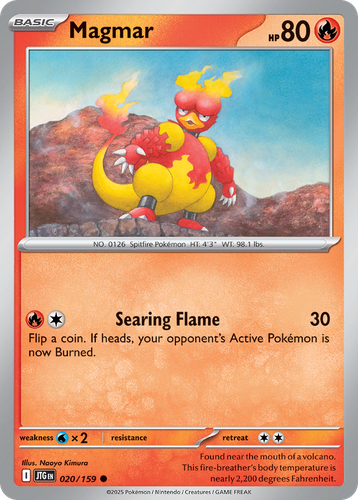 Magmar #20 from Journey Together - Common - Illustrated by Naoyo Kimura