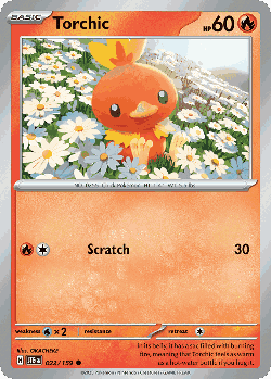 Torchic Pokémon TCG card art