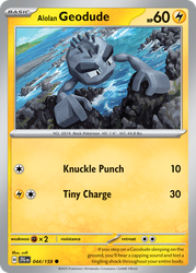 Alolan Geodude Journey Together card