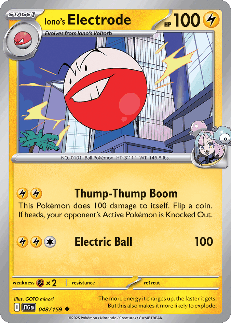 Iono's Electrode #48 from Journey Together - Uncommon - Illustrated by GOTO minori