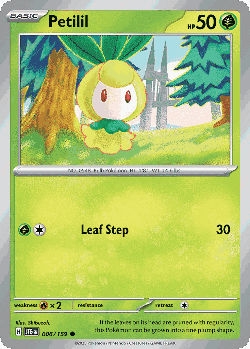 Petilil Pokémon TCG card art