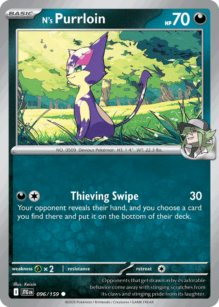 N's Purrloin #96 from Journey Together - Common - Illustrated by Keisin