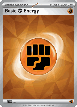 Basic Fighting Energy Pokémon TCG card art