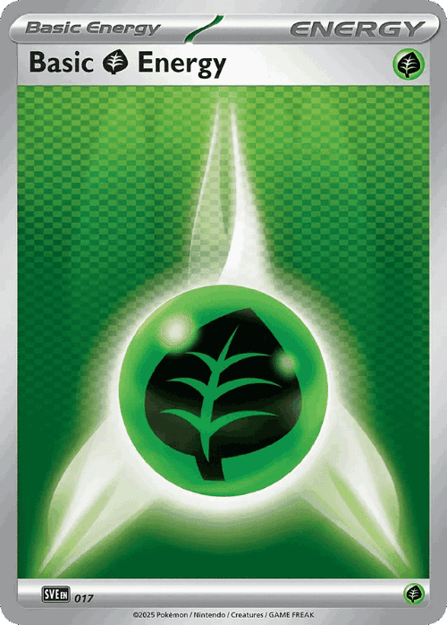 Basic Grass Energy Pokémon TCG card art