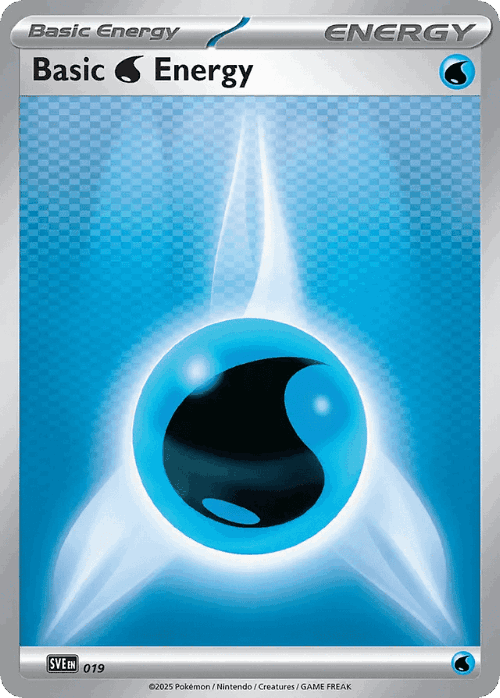 Basic Water Energy Pokémon TCG card art