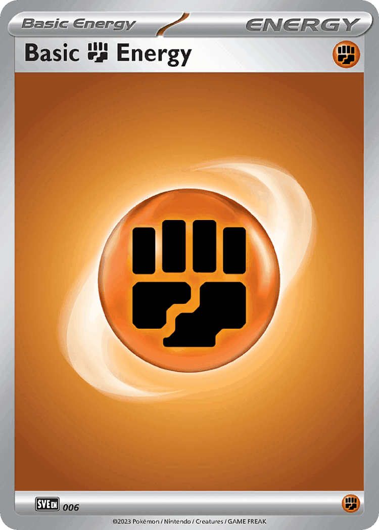 Basic Fighting Energy #6 from Scarlet & Violet Energies - Common