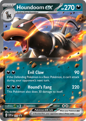 Houndoom ex 103, Scarlet & Violet Black Star Promos