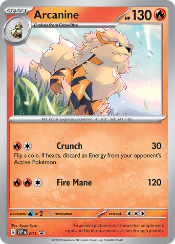 Arcanine Pokémon TCG card art