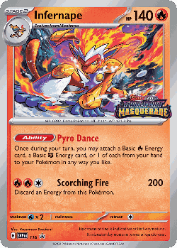 Infernape 116, Scarlet & Violet Black Star Promos