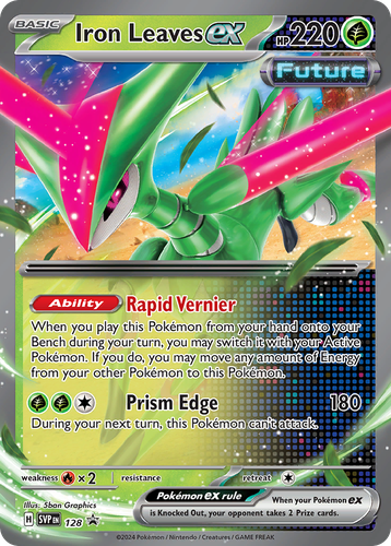 Iron Leaves ex 128, Scarlet & Violet Black Star Promos