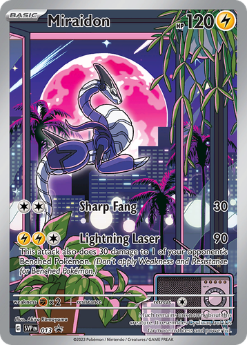 Miraidon #13 from Scarlet & Violet Black Star Promos - Promo - Illustrated by Akira Komayama