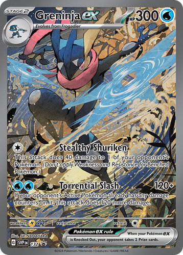 Greninja ex 132, Scarlet & Violet Black Star Promos