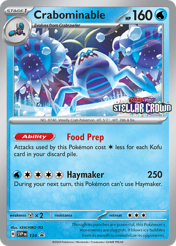 Crabominable 134, Scarlet & Violet Black Star Promos
