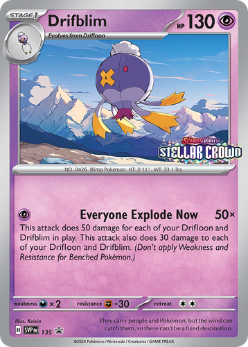 Drifblim 135, Scarlet & Violet Black Star Promos