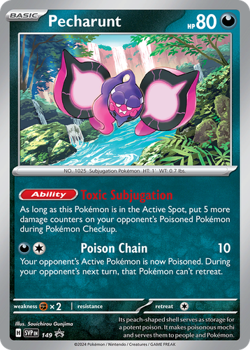 Pecharunt 149, Scarlet & Violet Black Star Promos