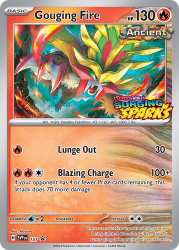 Gouging Fire 151, Scarlet & Violet Black Star Promos
