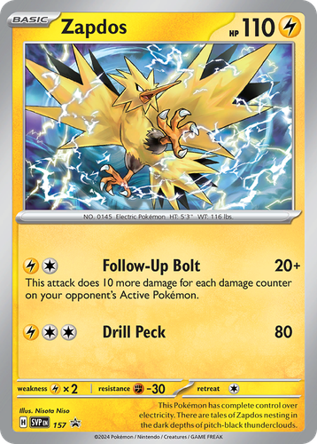 Zapdos 157, Scarlet & Violet Black Star Promos