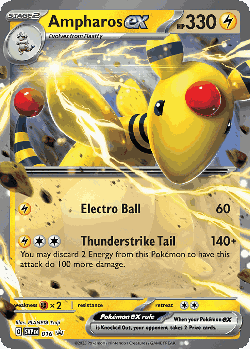 Ampharos ex Pokémon TCG card art