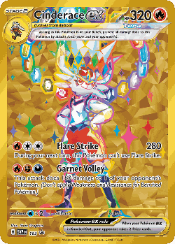 Cinderace ex 163, Scarlet & Violet Black Star Promos