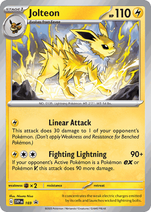 Jolteon 169, Scarlet & Violet Black Star Promos