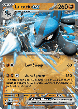 Lucario ex card art