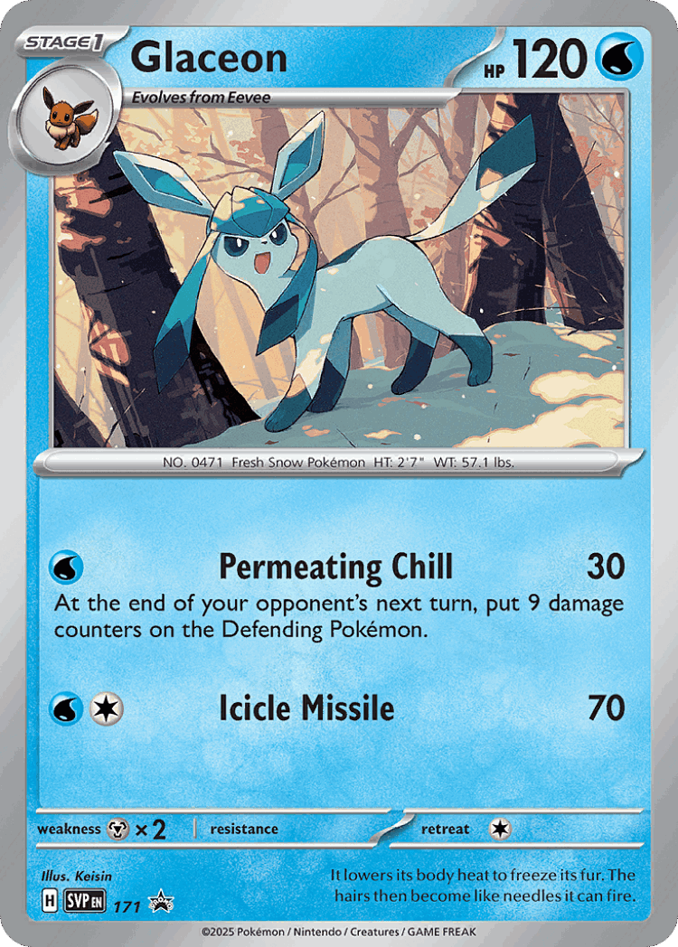 Glaceon #171 from Scarlet & Violet Black Star Promos - Promo - Illustrated by Keisin
