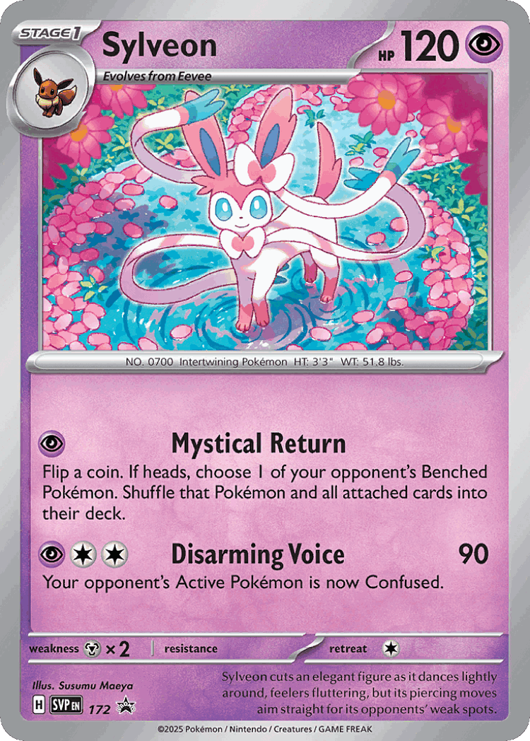 Sylveon #172 from Scarlet & Violet Black Star Promos - Promo - Illustrated by Susumu Maeya