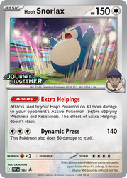 Hop's Snorlax Scarlet & Violet Promos card
