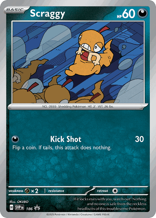 Scraggy 186, Scarlet & Violet Black Star Promos