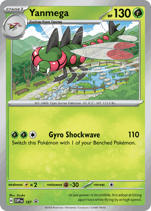 Yanmega 187, Scarlet & Violet Black Star Promos