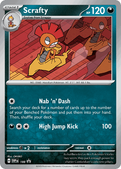 Scrafty 188, Scarlet & Violet Black Star Promos