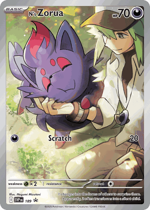 N's Zorua 189, Scarlet & Violet Black Star Promos