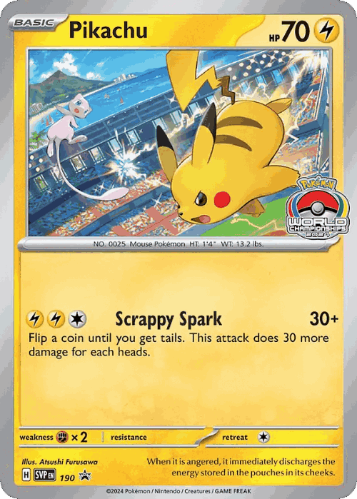 Pikachu 190, Scarlet & Violet Black Star Promos