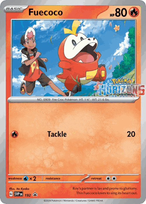 Fuecoco #192 from Scarlet & Violet Black Star Promos - Promo - Illustrated by Ito Kyoko