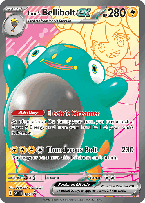 Iono's Bellibolt ex 194, Scarlet & Violet Black Star Promos