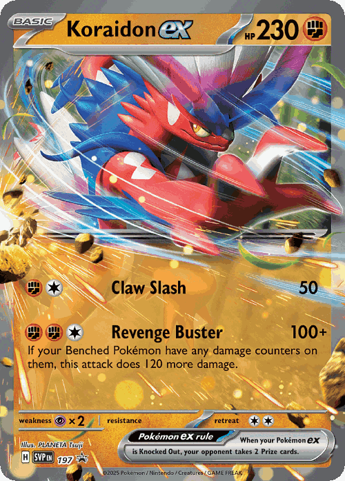 Koraidon ex 197, Scarlet & Violet Black Star Promos