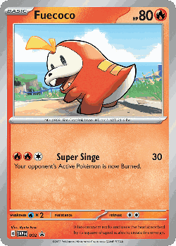 Fuecoco Pokémon TCG card art