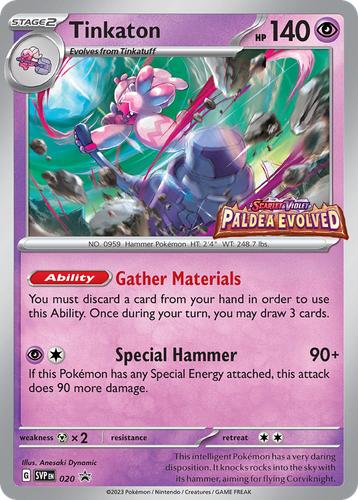 Tinkaton #20 from Scarlet & Violet Black Star Promos - Promo - Illustrated by Anesaki Dynamic