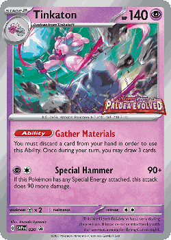 Tinkaton Pokémon TCG card art