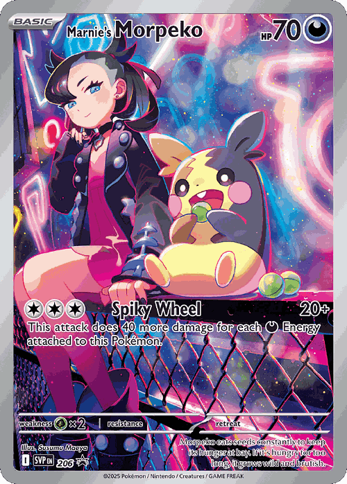 Marnie's Morpeko 206, Scarlet & Violet Black Star Promos