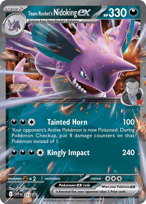 Team Rocket's Nidoking ex 217, Scarlet & Violet Black Star Promos