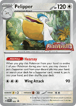 Pelipper Pokémon TCG card art