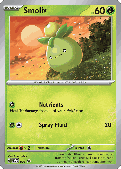 Smoliv Pokémon TCG card art