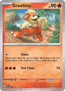 Growlithe Pokémon TCG card art