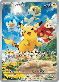 Pikachu card art