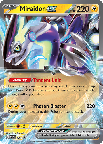 Miraidon ex 28, Scarlet & Violet Black Star Promos