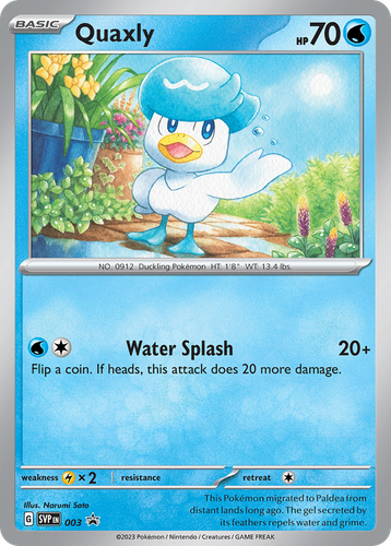 Quaxly Pokémon TCG card art
