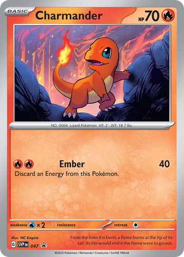 Charmander #47 from Scarlet & Violet Black Star Promos - Promo - Illustrated by NC Empire