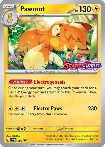 Pawmot #6 from Scarlet & Violet Black Star Promos - Promo - Illustrated by GIDORA